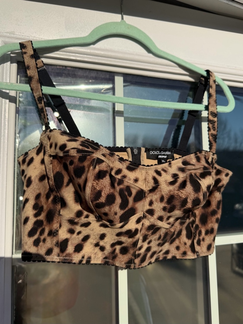Dolce & Gabbana x SKIMS Leopard Print Bustier Top Limited Edition